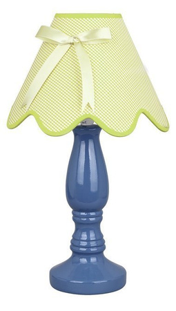 Lampe à poser céramique bleu et pistache 60W E27 Lola Candellux 41-84361