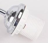 Plafoniera cromată 3x40W abajur alb cu cristale Simpli Candellux 33-63847