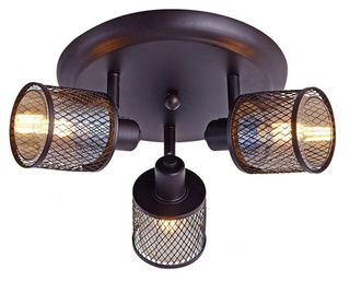 Ceiling lamp coffee gold amber 3x40W Canabera Candellux 98-83098