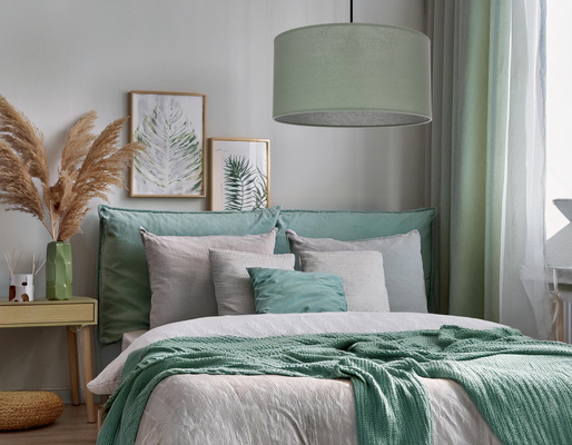 Shanti pendant lamp SHANTI black 1x40 E27 shade mint 31-38654