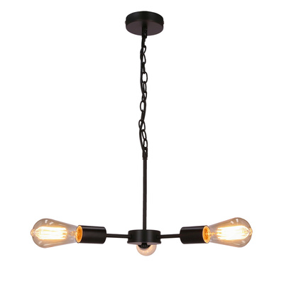 Suspensie Sparta neagra 3X60W E27 33-09371