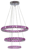 Lampa wisząca okrąg LED RGB + pilot Lords 33-63090