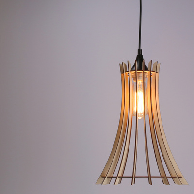 ECO 7 LAMPĂ 1X40 E27 Abajur din lemn