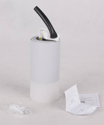 Aufbau-Röhrenlampe Grau mit Milchglas für GU10-Leuchtmittel Candellux 2273686