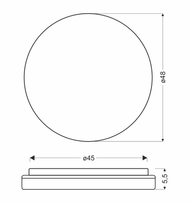 LED-Deckenleuchte aus weißem Holz 36W 4000K Gandava 14-75260