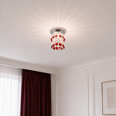 Plafonnier décoratif chrome/rouge SK-68 2245600