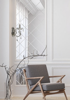 Applique murale chromée simple avec cristaux Aurora 1xE14 Candellux 21-96121