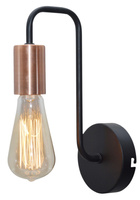 Wall lamp black metal wall single lamp holder Herpe Candellux 21-66855