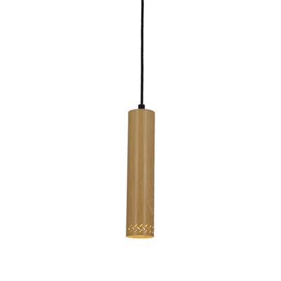 Lampa wisząca drewniana oprawa 25W GU10 25cm Tubo 31-78582