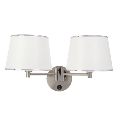 lampa ścienna kinkiet candellux ibis 2xE14 22-00890 E14 satyna