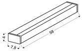 Badezimmer-Wandleuchte 58 cm LED IP44 Metropol 21-53930