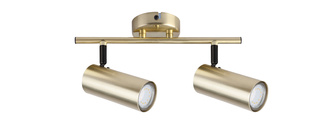 Lampă din alamă bandă perete/tavan 2xGU10 Colly 92-01719