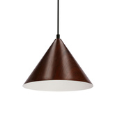 DUNCA HANGING LAMP 25CM E27 DARK WALNUT LAMPSHADE