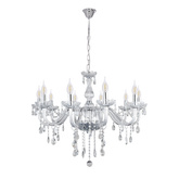 Cristallo lampa wisząca chromowy 10x40W E14 transparentny 30-30351