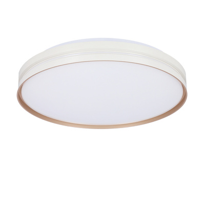 Montana Deckenleuchte weiß + Goldplafond 24 W LED 40 cm weißer Schirm