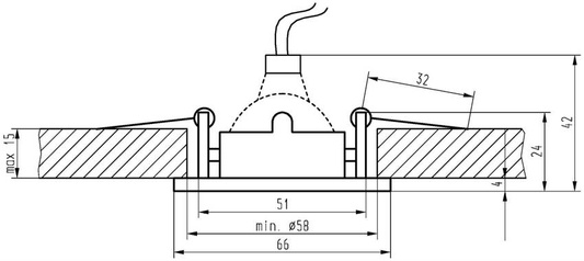 Candellux Deckenleuchte Nickel satiniert kippbar quadratisch