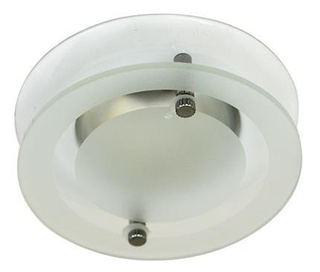 White fixed ceiling luminaire with glass OZS-07 2277401