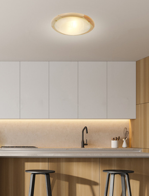 Ceiling Lamp Candellux Bamboo 14-06653 Plafon Wood Standard 2X60 W E27 Pine