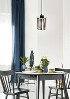 Plafoniera suspendata sticla cromata 1xE27 Cox Candellux 31-53862