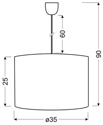 Hanging lamp 1xE27 35cm FARM 31-03171