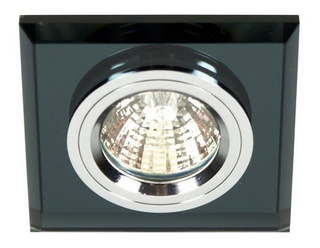 SS-13 black square glass ceiling luminaire 2231627
