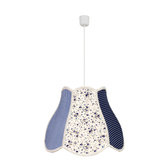 Lampa sufitowa wisząca candellux zuza 31-96954 e27 szaro niebieski