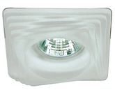 Plafonnier carré en verre blanc SS-01 2240201
