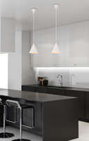 Hanging lamp white E27 cone Voss Ledea 50101178