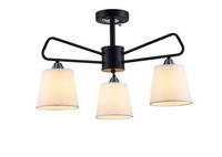 Lampa sufitowa czarno-biała metalowa Morley Ledea 50203091