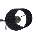 Lampa de perete neagra 1xE14 Sorento Candellux 21-38036