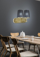 Milonga 22-53510 black/patina double wall lamp