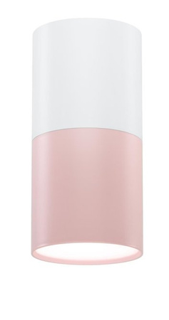 Plafoniera alb si roz 1xGU10 Tub Candellux 2273662