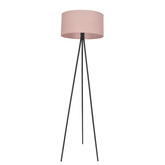 SHANTI floor lamp black 1x40W E27 pink shade 51-38715
