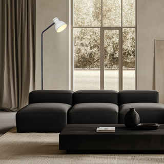 Lampadaire réglable simple noir et blanc Zumba Candellux 51-72092