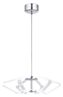 Hängelampe Chrom 45cm LED 10W Caruso 31-55552