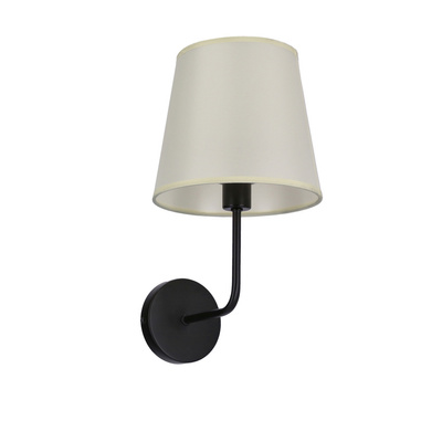 Aplica de perete negru si bej mat Pasteri 21-01344