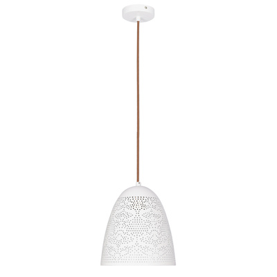 Hanging ceiling lamp 1X60W E27 openwork white BENE 31-70340