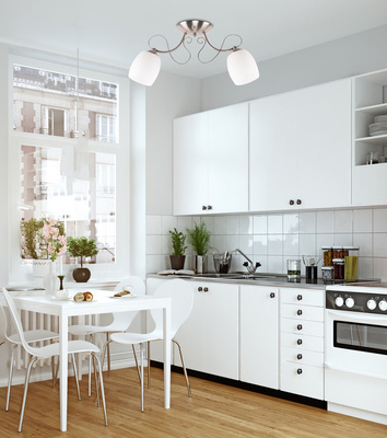 Plafonnier Amba 2X40W E27 Blanc