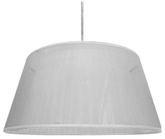 Lampa wisząca z abażurem Charlie biała pojedyncza nowoczesna do salonu