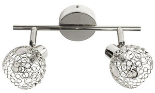 Lampa de perete/plafon cristal crom Aron 92-12326