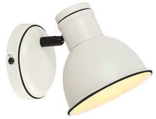 Zumba wall light white black adjustable metal Zumba Candellux 91 72115