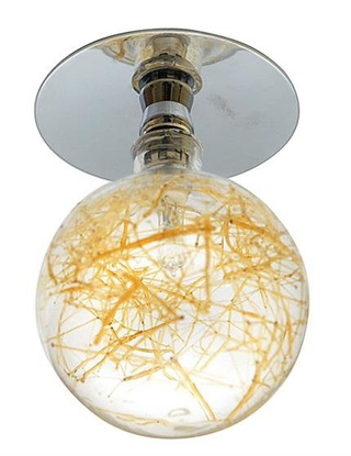 Ceiling luminaire yellow glass ball SK-13 2264323