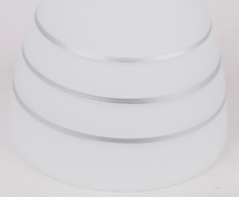 Chrom-Wandleuchte mit kristallweißem Lampenschirm Simpli Candellux 21-64288