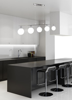 Hängelampe Chrom Kugelschirm 5xG9 Oden 35-03270