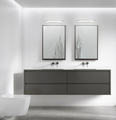 Bathroom wall lamp chrome cold white LED 5W 41cm Nike Candellux 20-37374