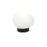 Table lamp STONES minimalist white acrylic shade 20 cm stone shape Scandinavian bedside lamp for bedroom and living room E27