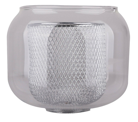 Suspension abat-jour chromé avec panier 3x40W Ray Candellux 33-67074