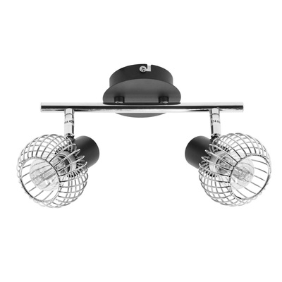 Aplica candellux oslo 92-61843 e14 negru/crom