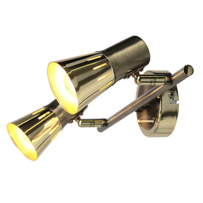 Wandleuchte Candellux Arena 92-84487 E14 Streifen gold patiniert