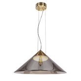 Suspension Presto 50 en verre abat jour fumé pour table de salon GX53